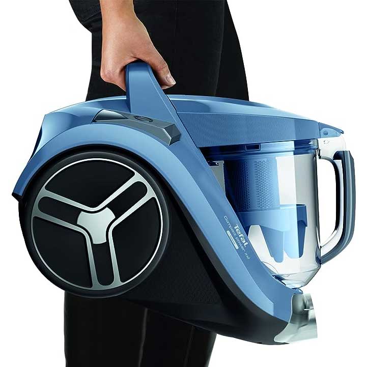 Tefal Compact Power XXL Canister Vacuum Cleaner, 2.5L 550 Watts, Blue/Grey, TW4871HA